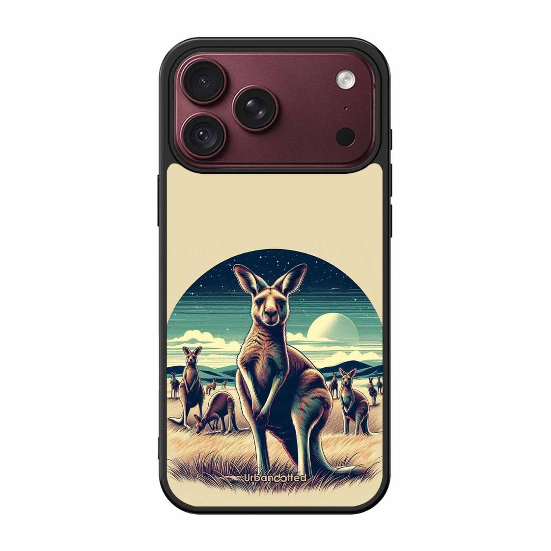 Kangaroo Mob Moonlight Glass Case For iPhone 18 Pro