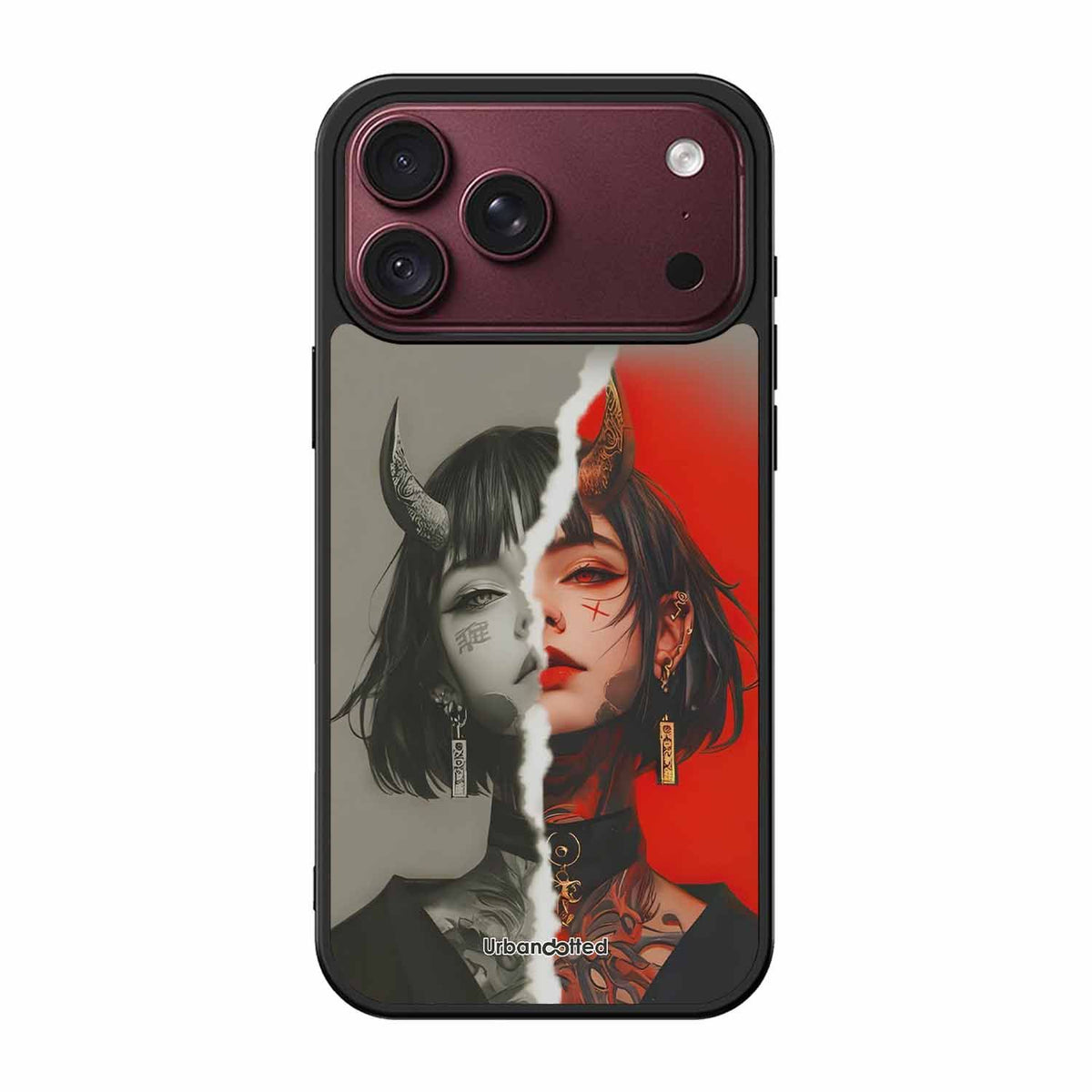 Yin Yang Demon Art Glass Case For iPhone 18 Pro