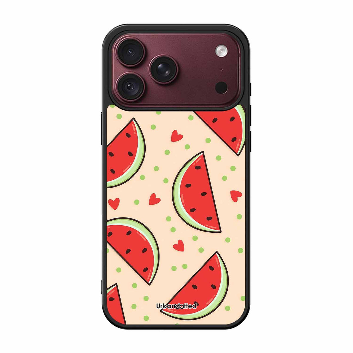 Watermelon Slice Fun Glass Case For iPhone 18 Pro