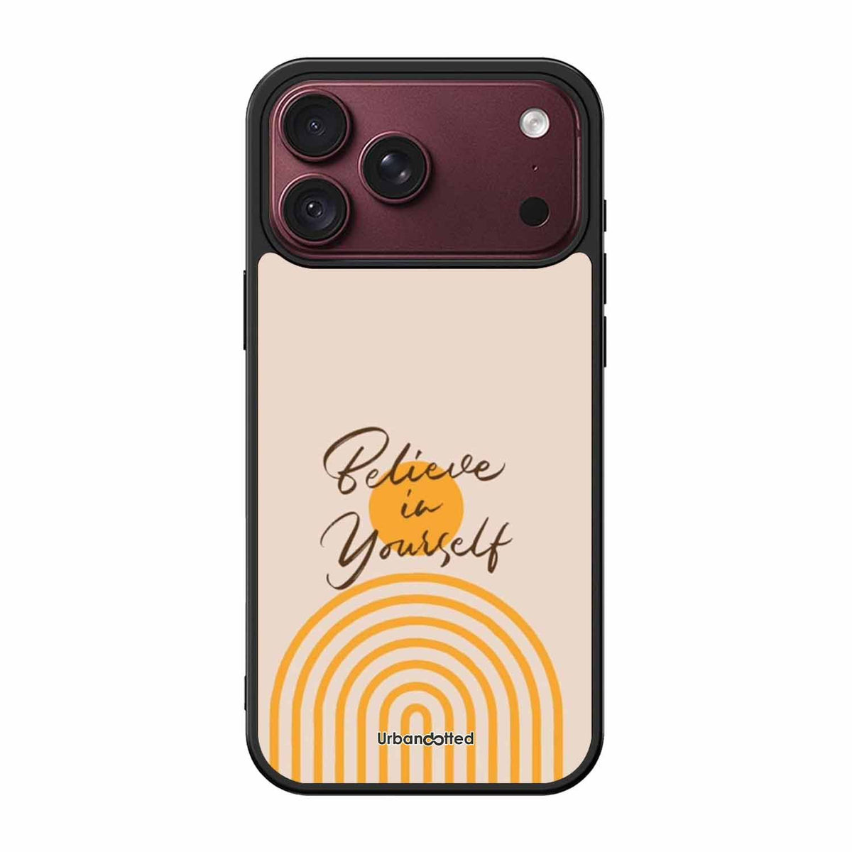 Believe In Yourself Rainbow Glass Case For iPhone 18 Pro