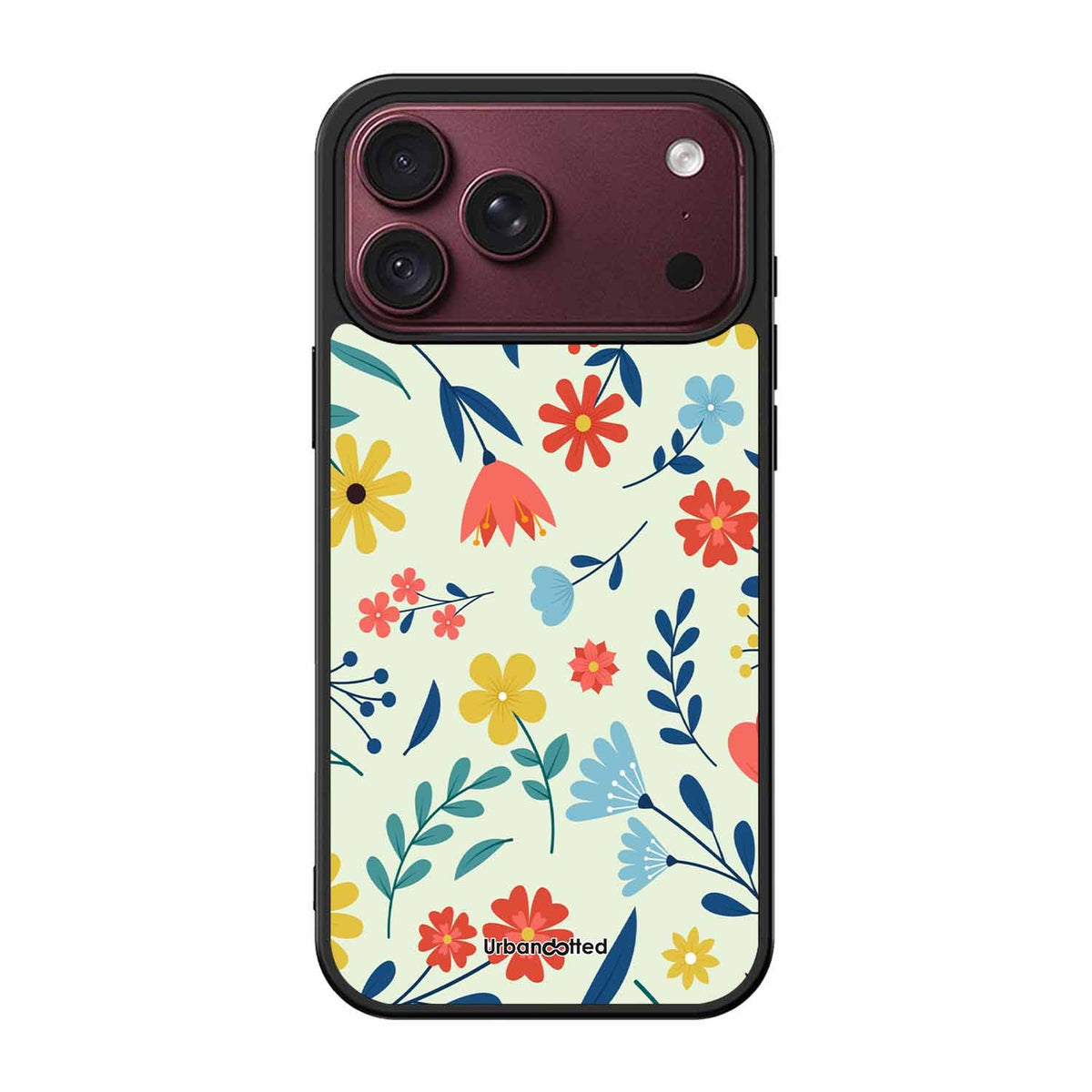 Colorful Wildflower Meadow Glass Case For iPhone 18 Pro