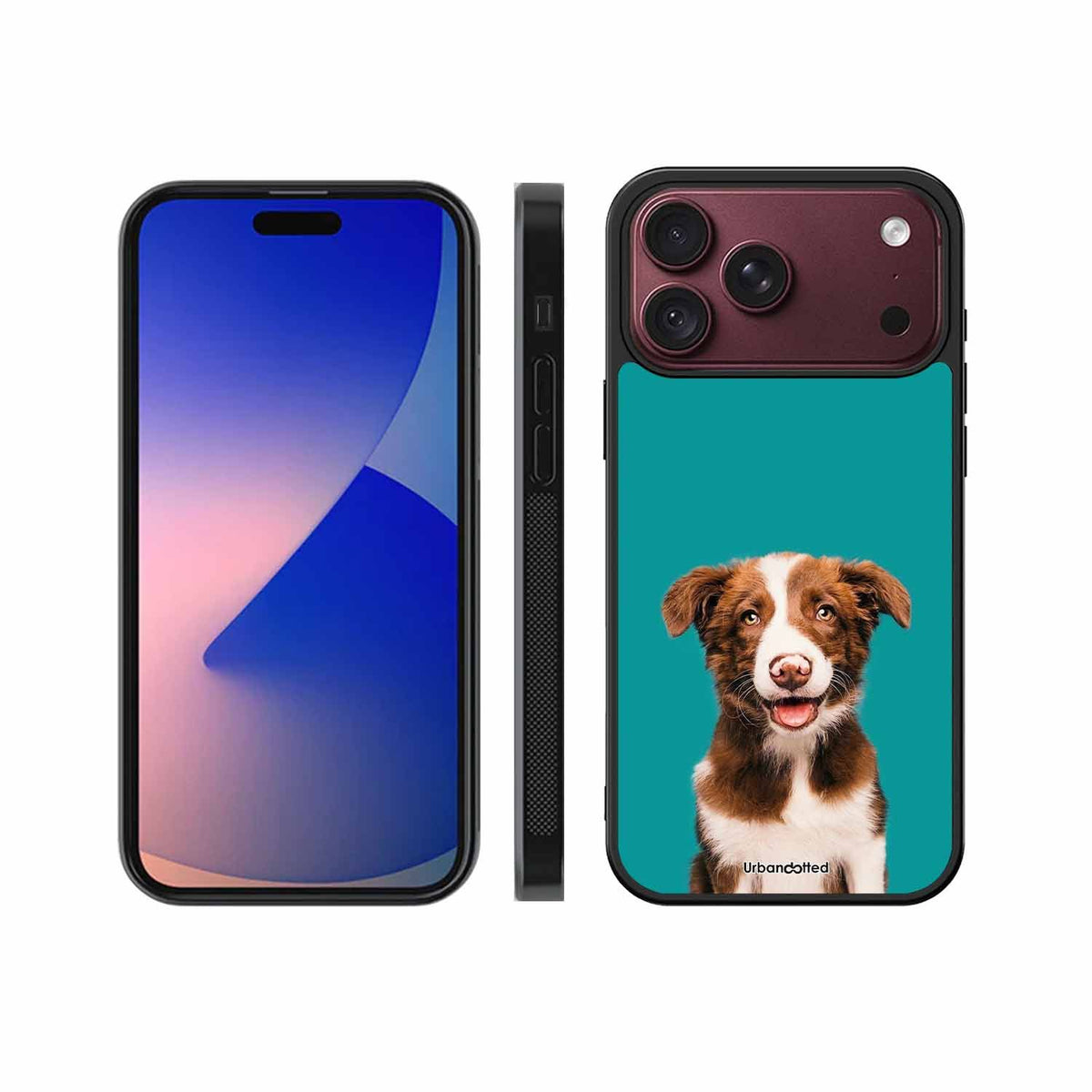 Smiling Dog Portrait Glass Case For iPhone 18 Pro