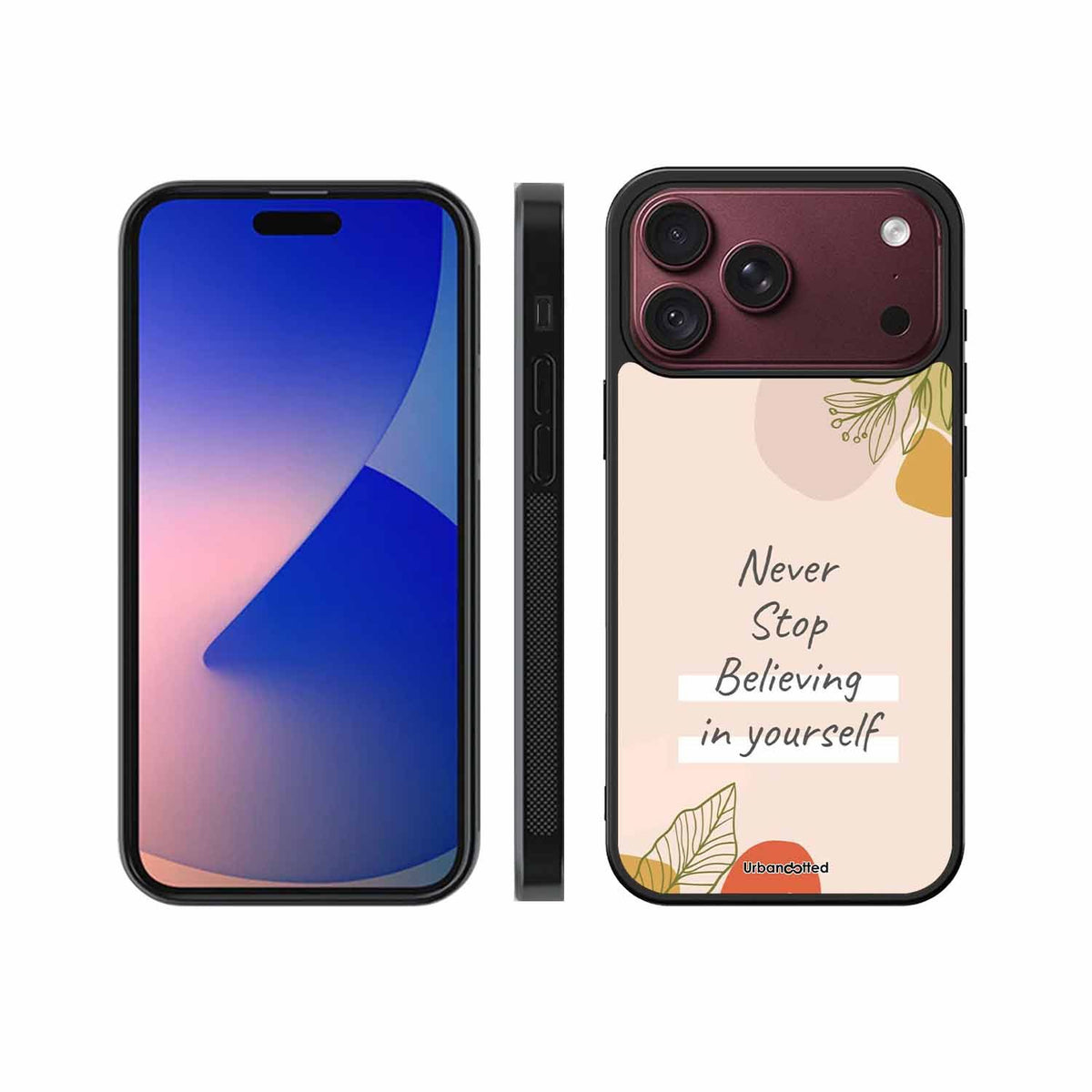 Believe in Yourself Glass Case For iPhone 18 Pro