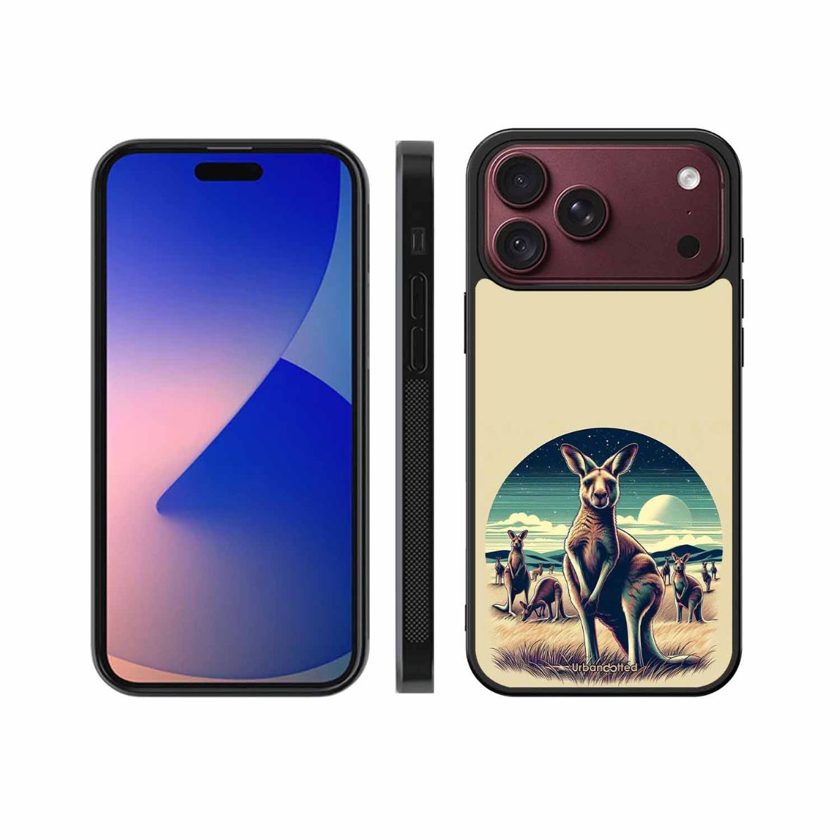 Kangaroo Mob Moonlight Glass Case For iPhone 18 Pro