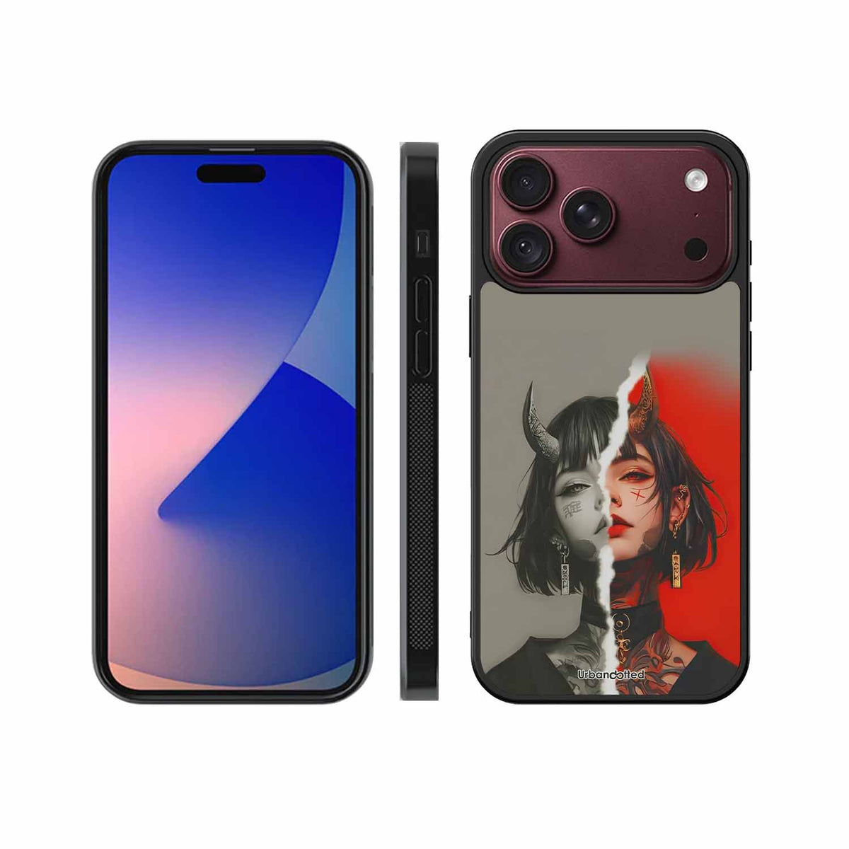 Yin Yang Demon Art Glass Case For iPhone 18 Pro