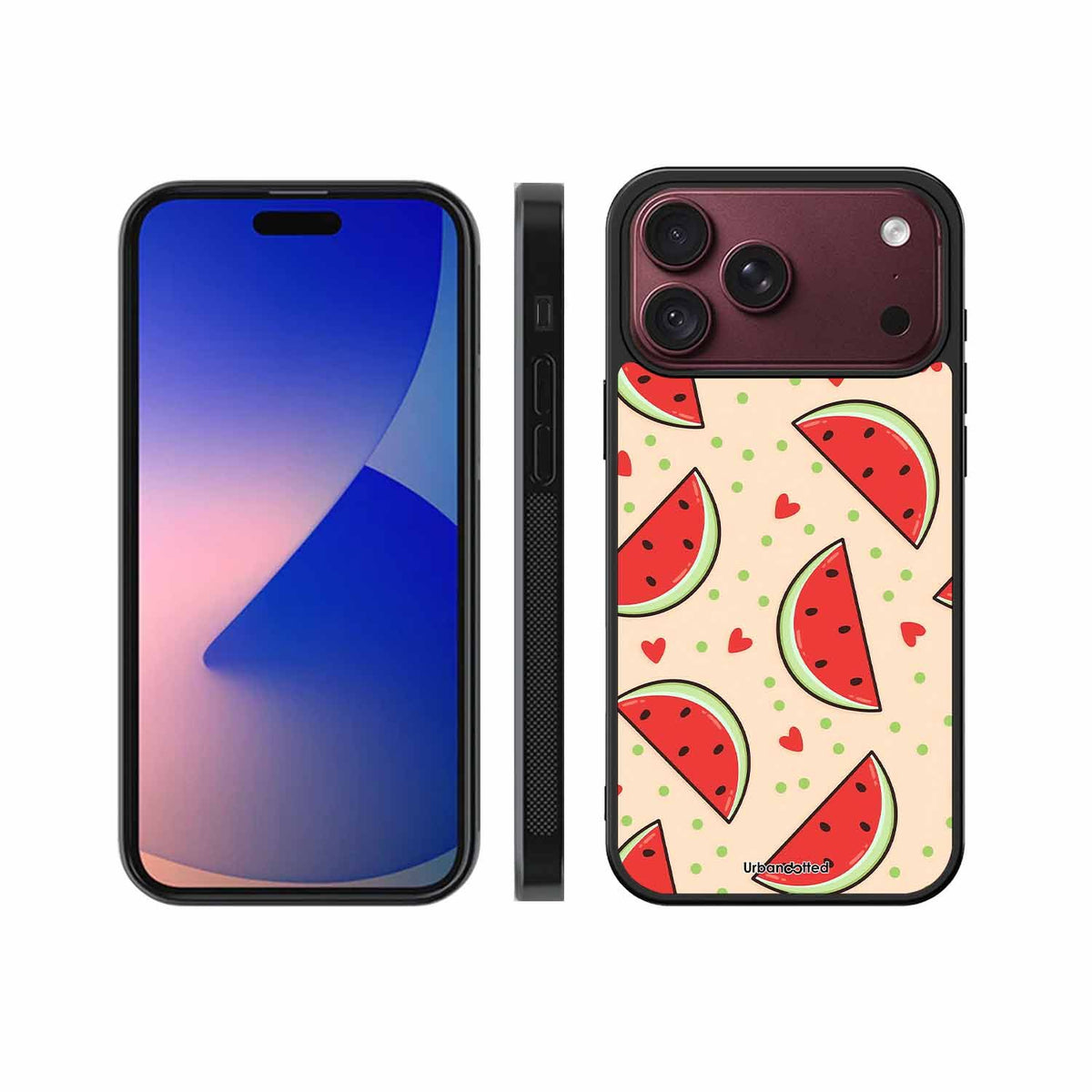 Watermelon Slice Fun Glass Case For iPhone 18 Pro