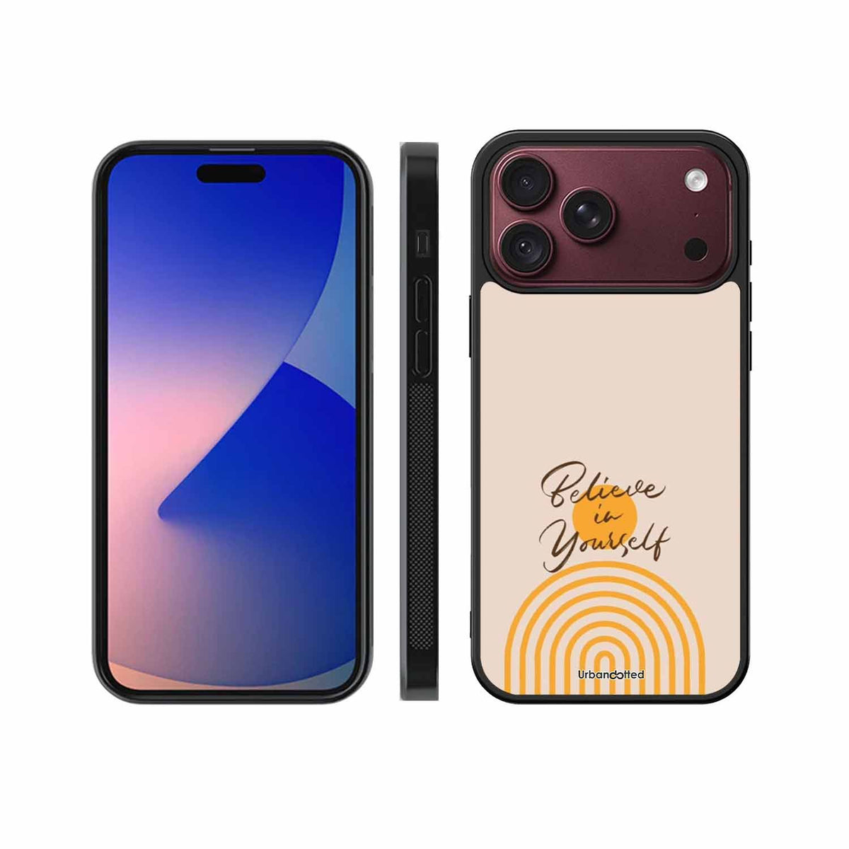 Believe In Yourself Rainbow Glass Case For iPhone 18 Pro