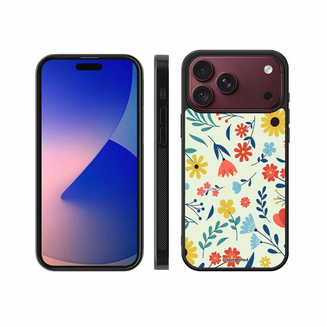 Colorful Wildflower Meadow Glass Case For iPhone 18 Pro