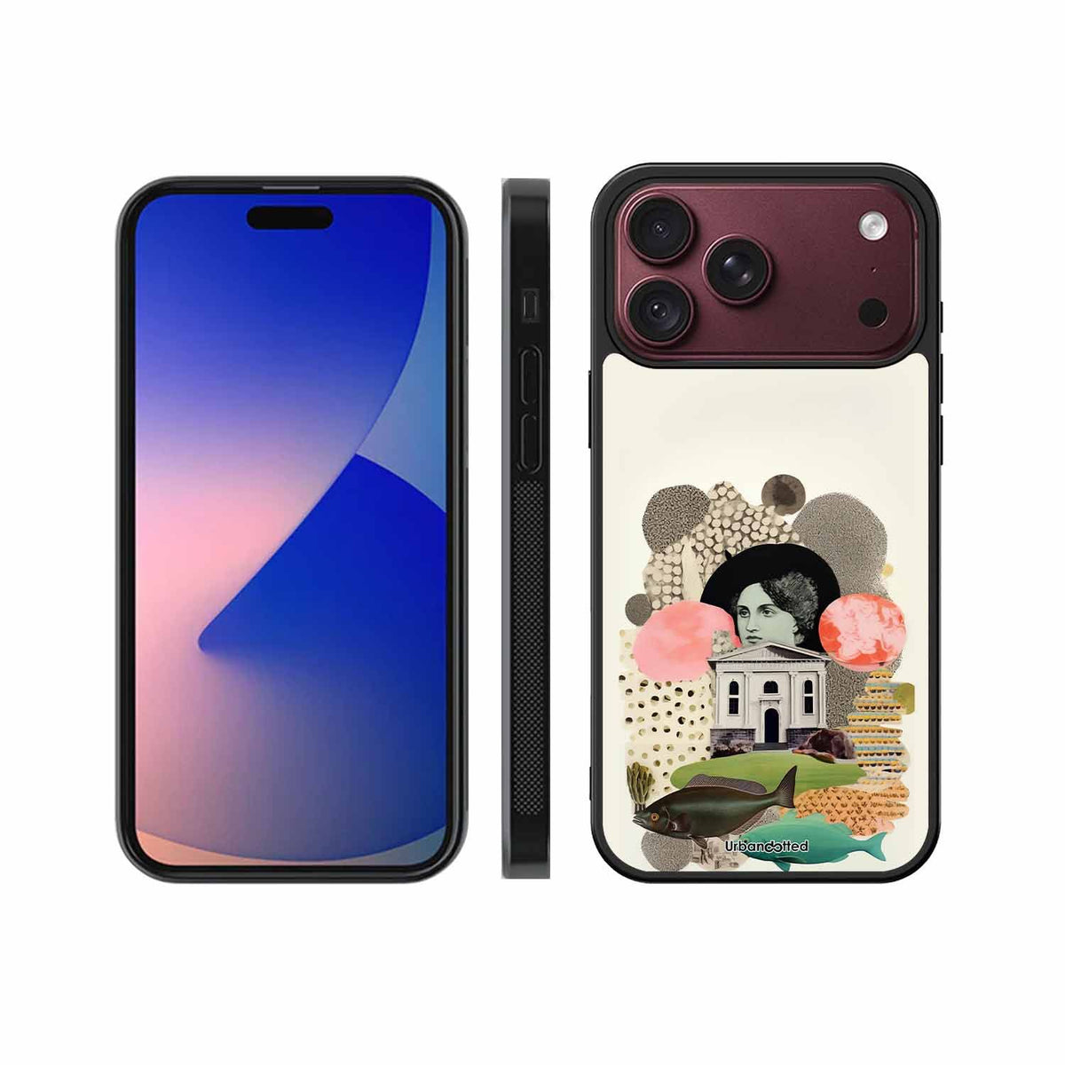 Whimsical Mixed Media Art Glass Case For iPhone 18 Pro