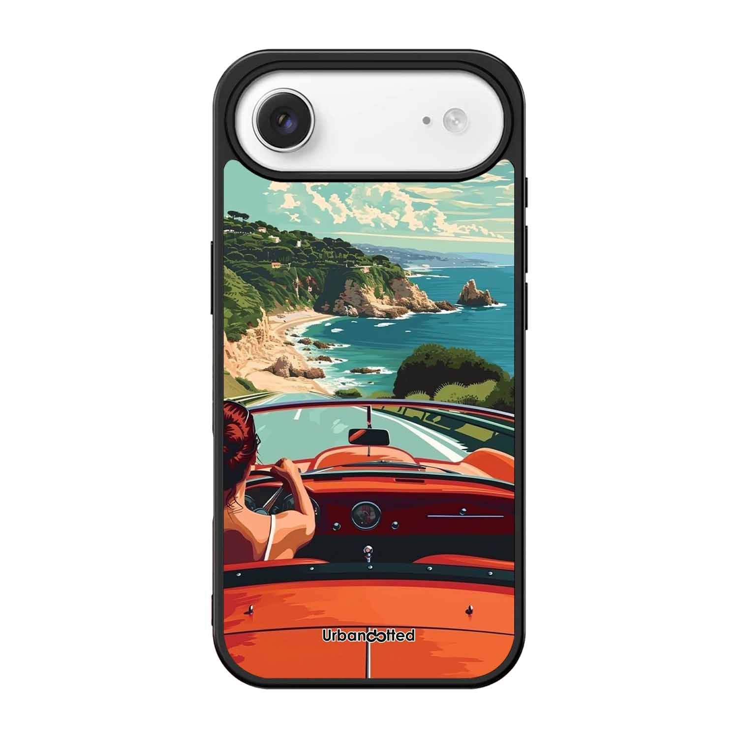 Ocean Breeze Road Trip Glass Case For iPhone Air