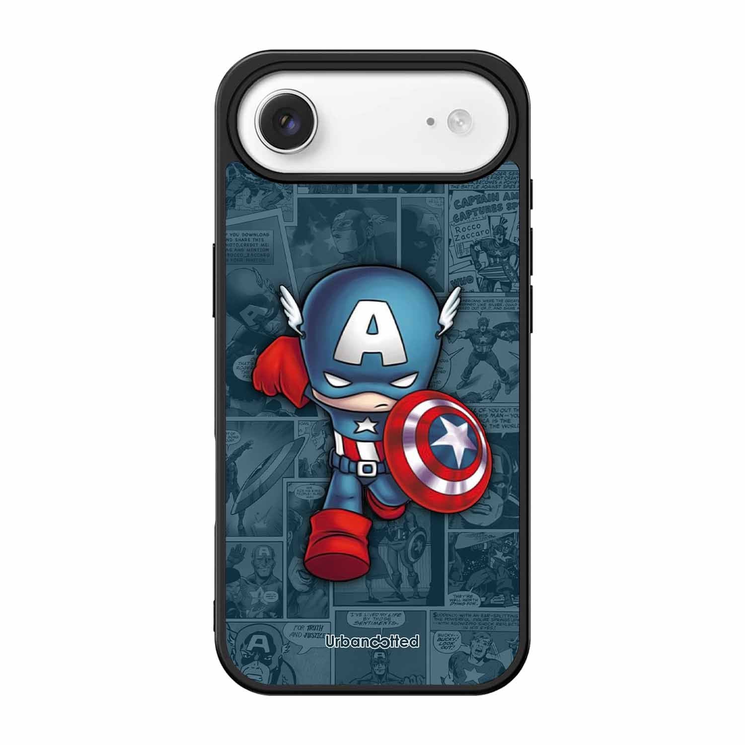 Captain America Glass Case For iPhone Air
