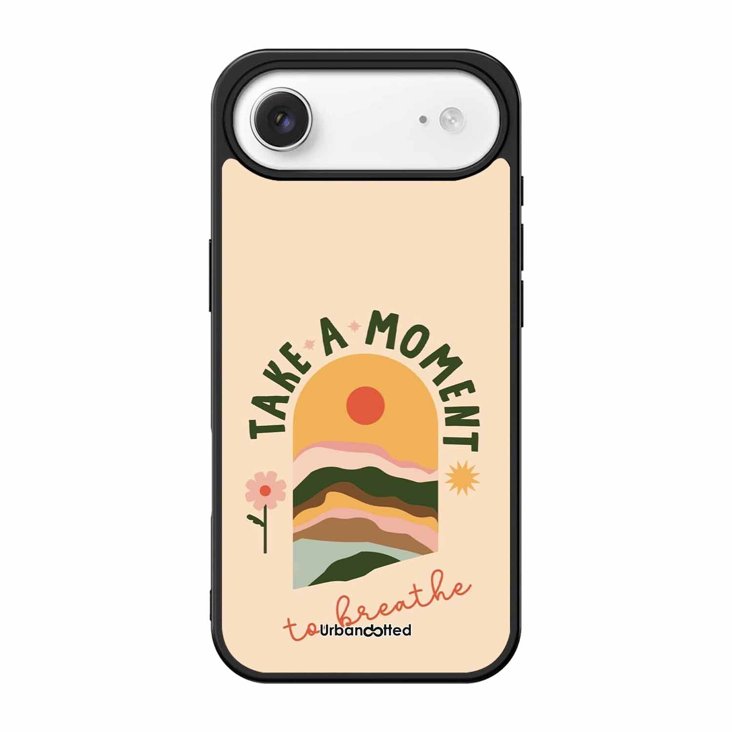 Take A Moment Breathe Glass Case For iPhone Air