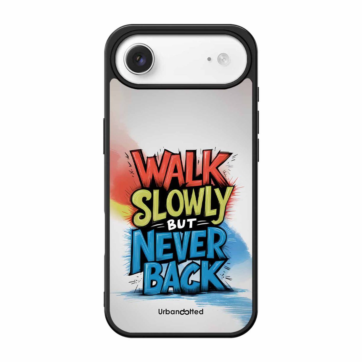 Walk Slowly But Never Back Glass Case For iPhone Air