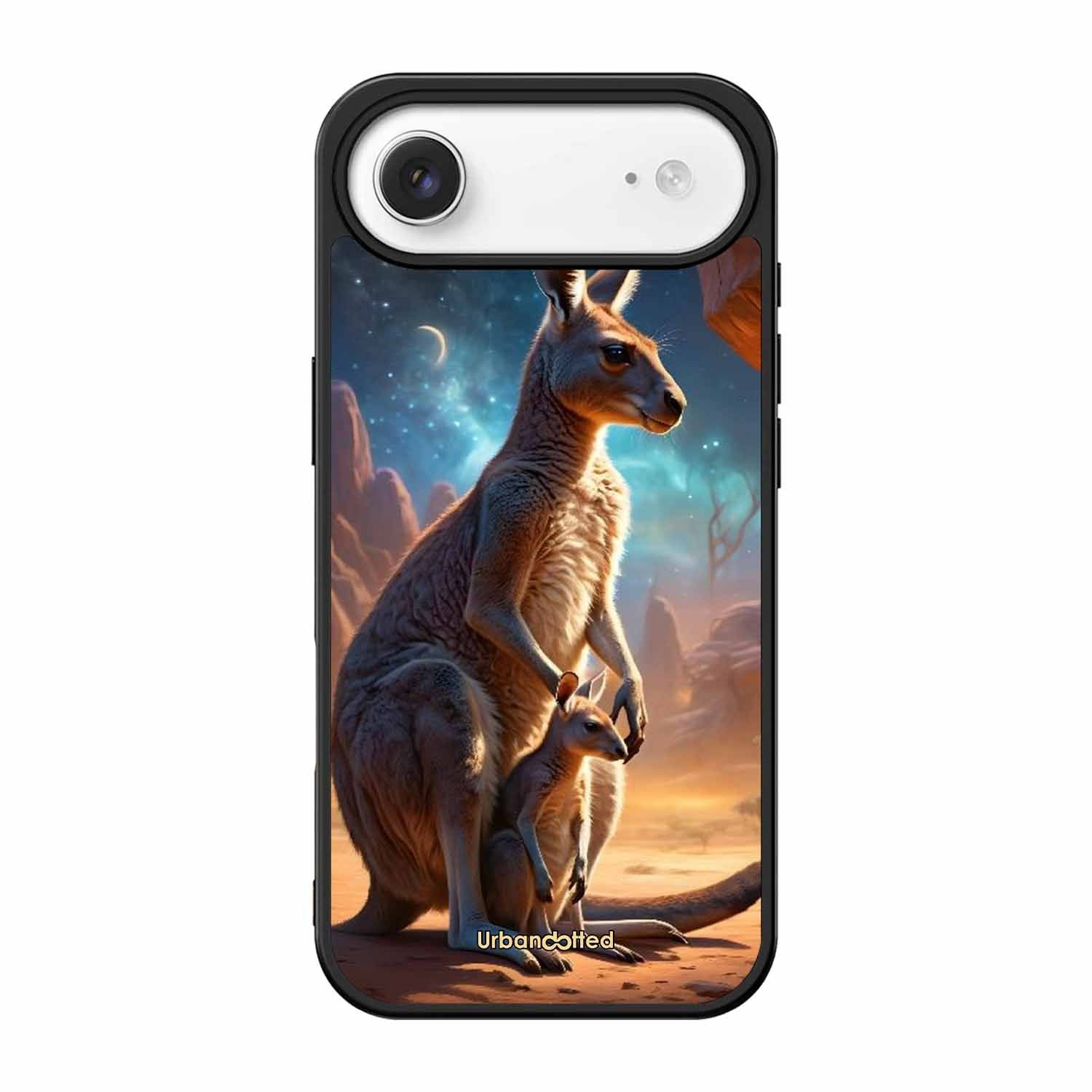 Kangaroo Mother Love Glass Case For iPhone Air