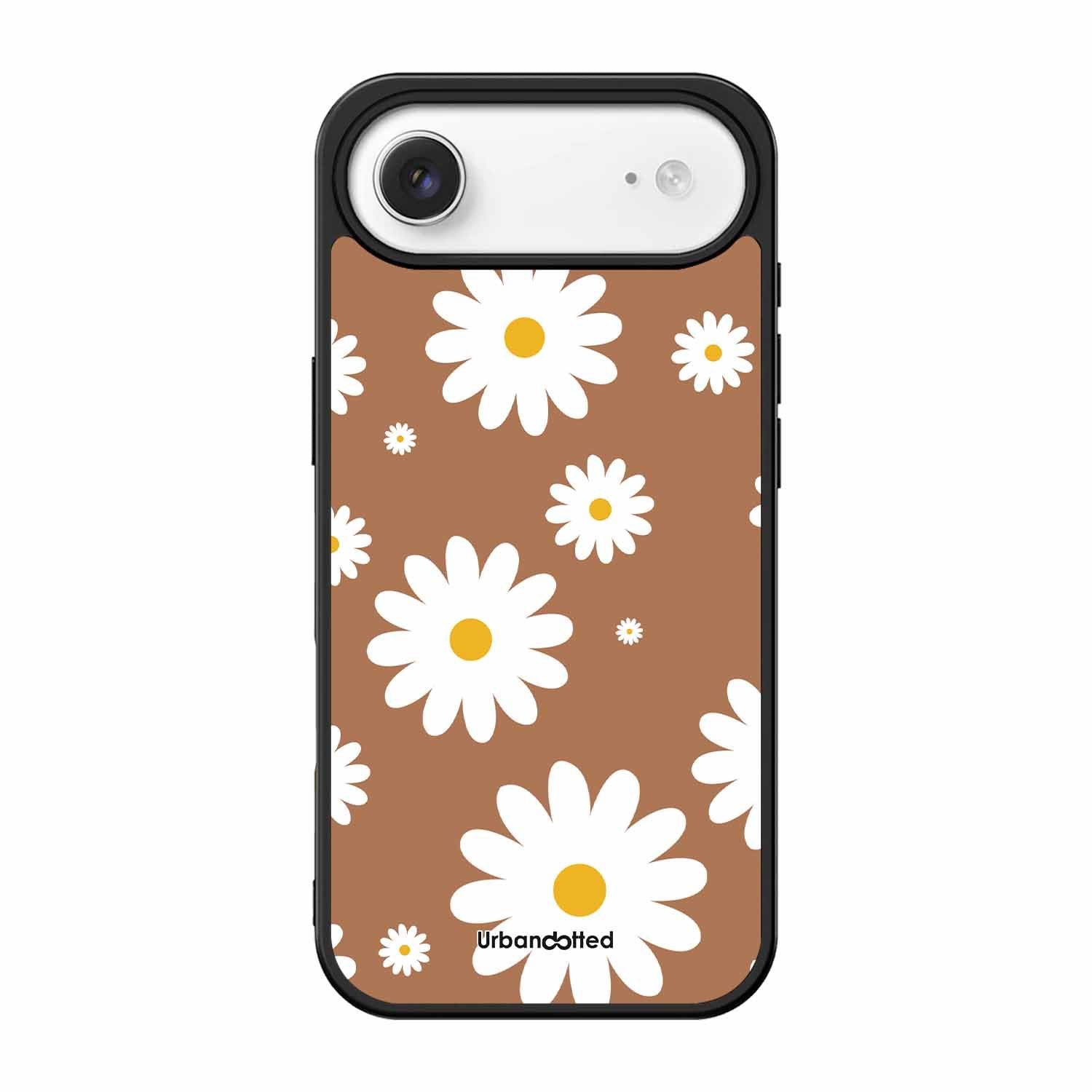Tan Daisy Field Glass Case For iPhone Air