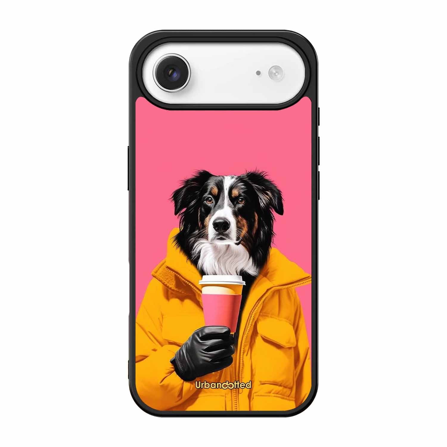 Trendy Dog with Drink Glass Case For iPhone Air