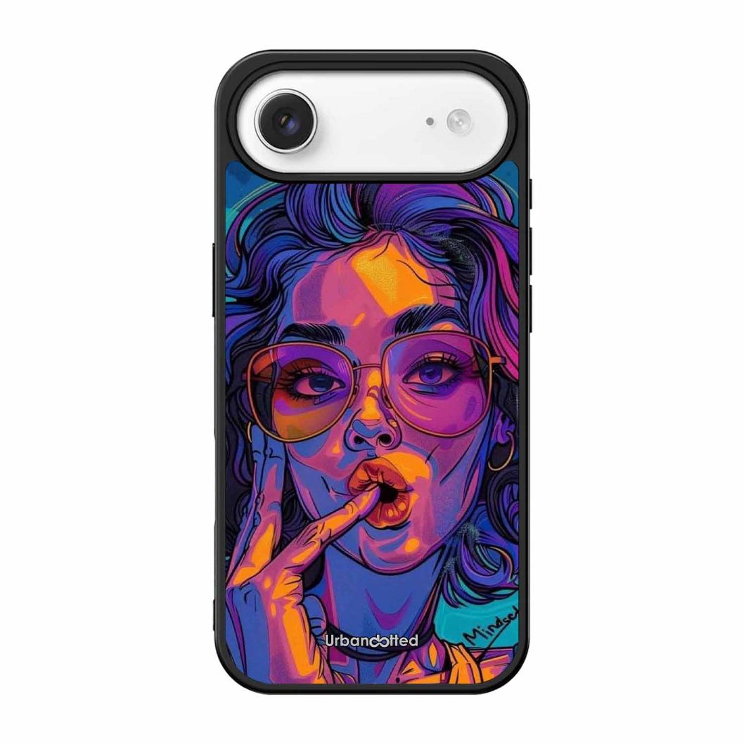 Vibrant Pop Art Girl Glass Case For iPhone Air