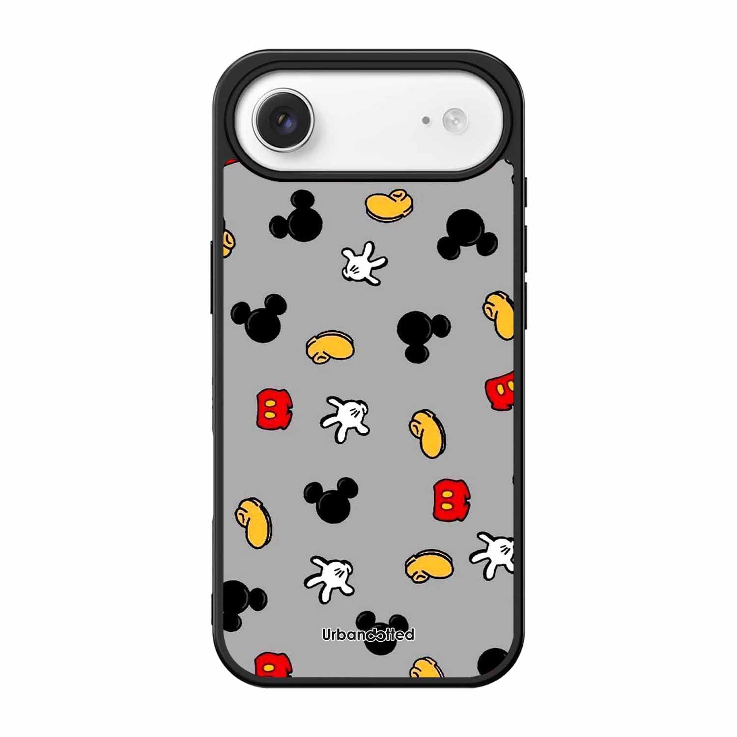 Whimsical Mouse Pattern Glass Case For iPhone Air