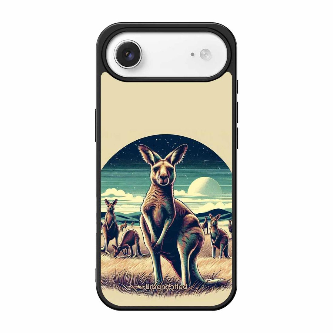 Kangaroo Mob Moonlight Glass Case For iPhone Air