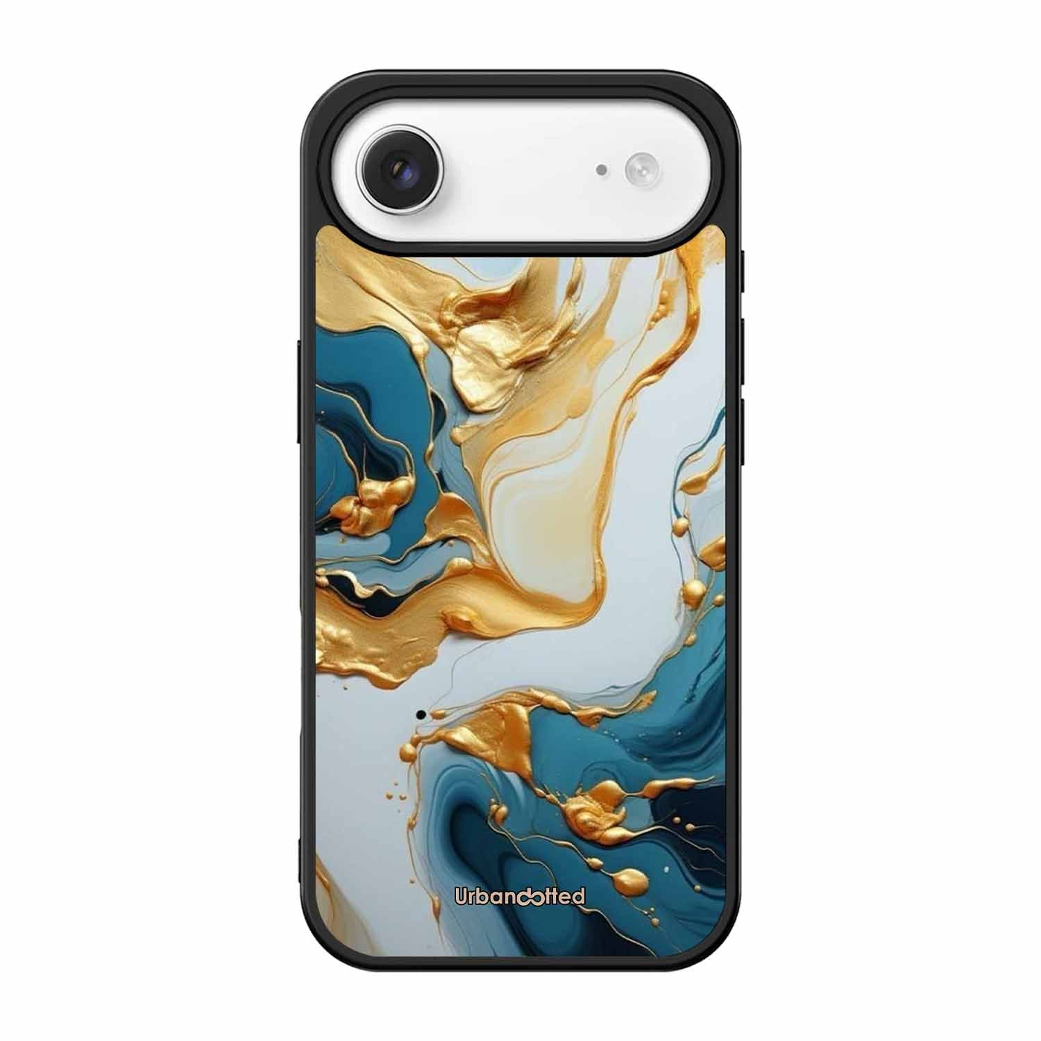 Luxurious Marble Effect Glass Case For iPhone Air
