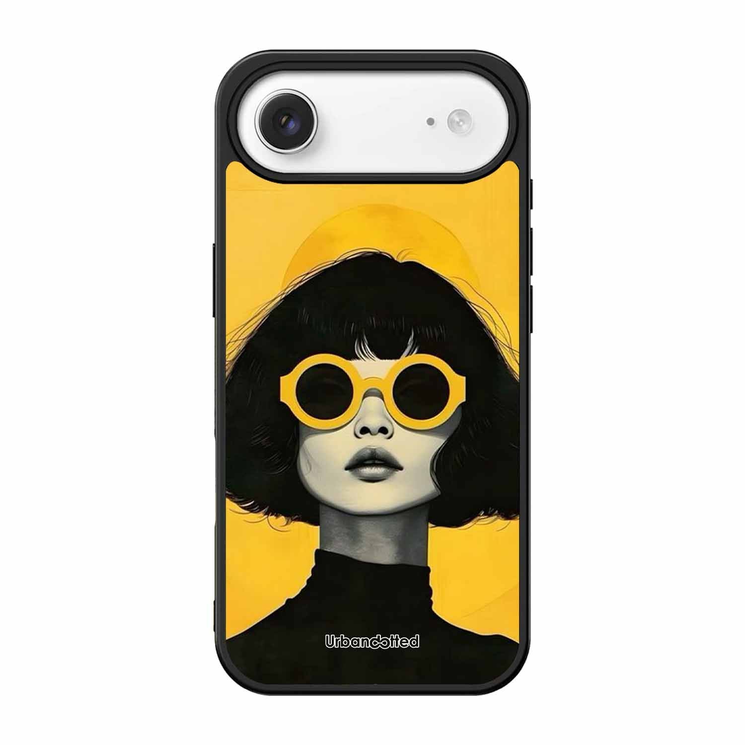 Retro Sunglasses Portrait Glass Case For iPhone Air
