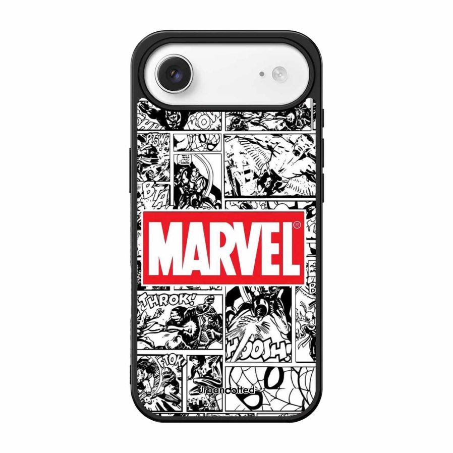 Black and White Comic Book Glass Case For iPhone Air