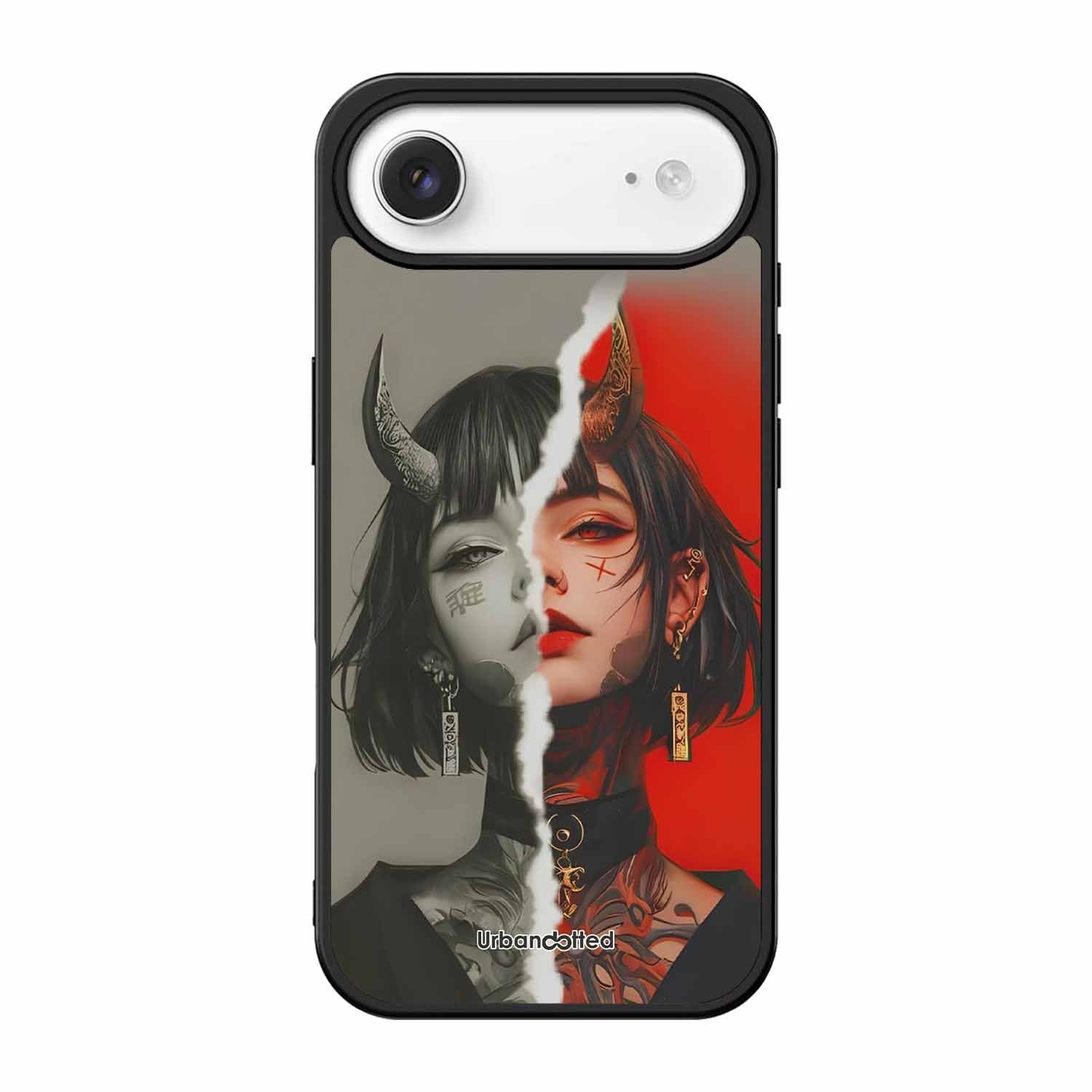 Yin Yang Demon Art Glass Case For iPhone Air