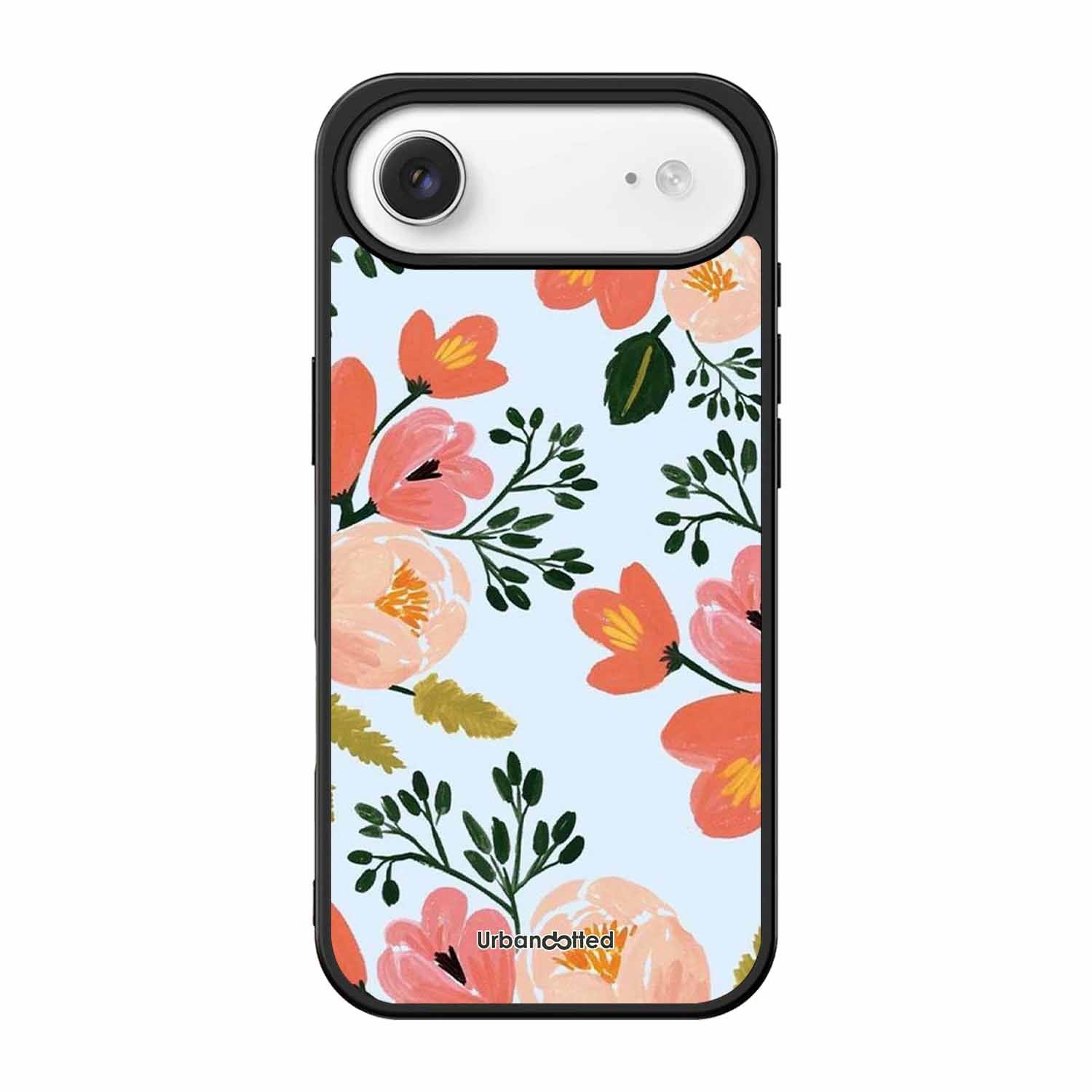 Painted Floral Bouque Glass Case For iPhone Air