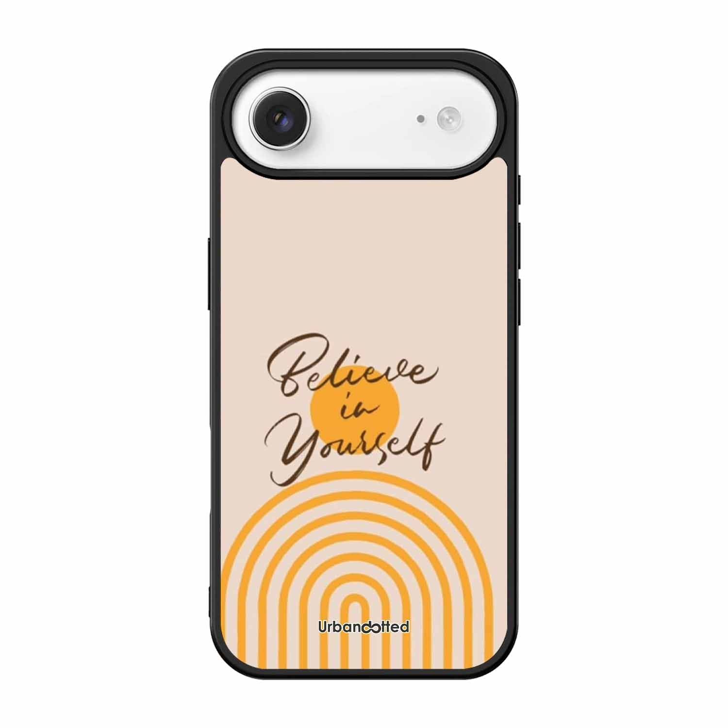 Believe In Yourself Rainbow Glass Case For iPhone Air