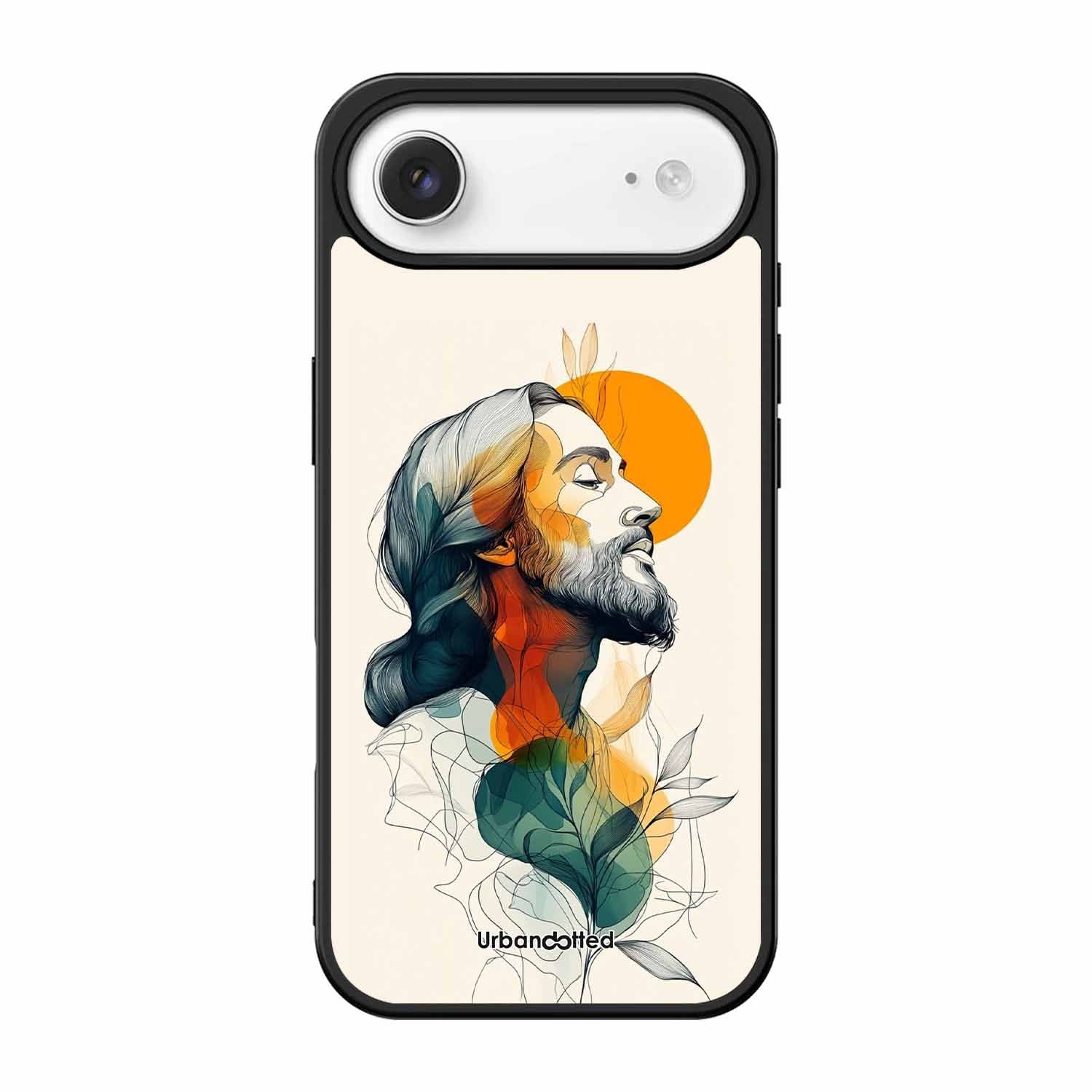 Jesus in Profile Prayer Glass Case For iPhone Air