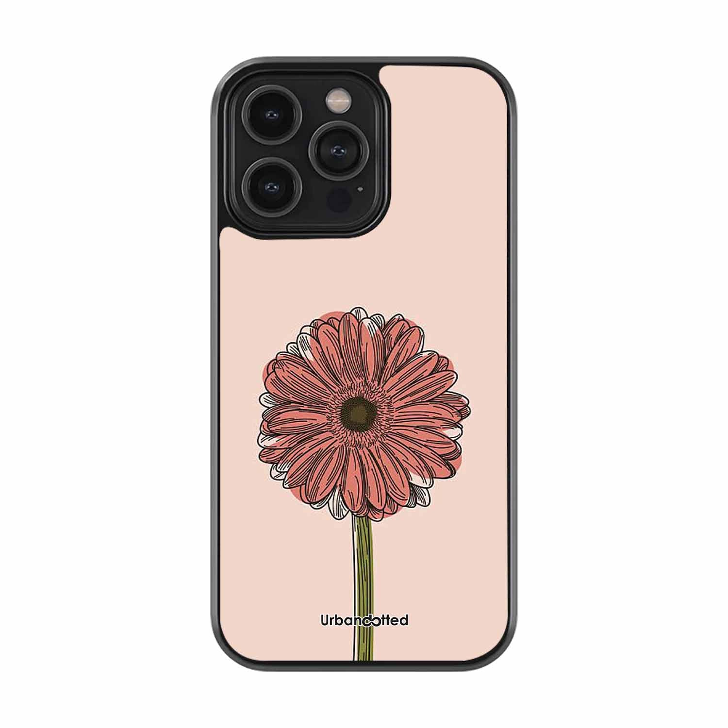 Gerbera Daisy Bloom Glass Case