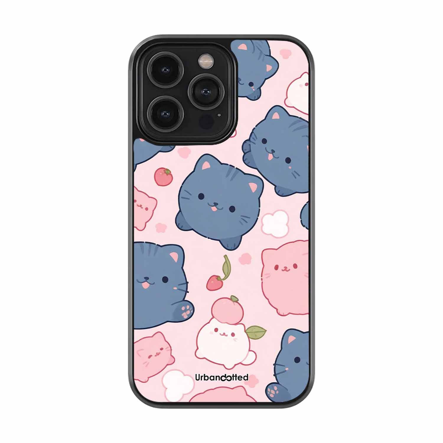 Peachy Kitty Bliss Glass Case
