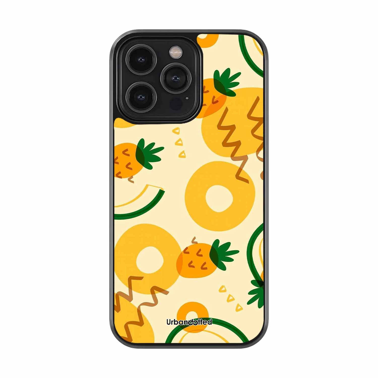 Sunny Pineapple Patch Glass Case