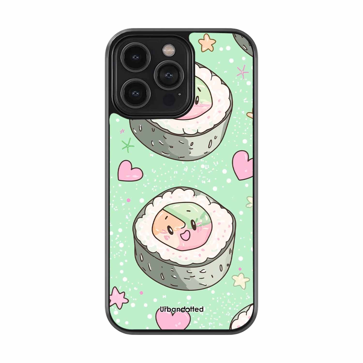 Kawaii Sushi Delight Glass Case