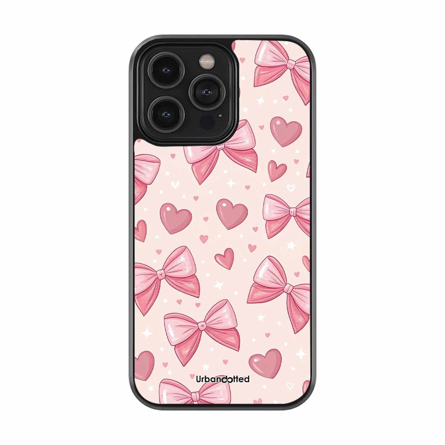 Pink Perfection Bow Glass Case