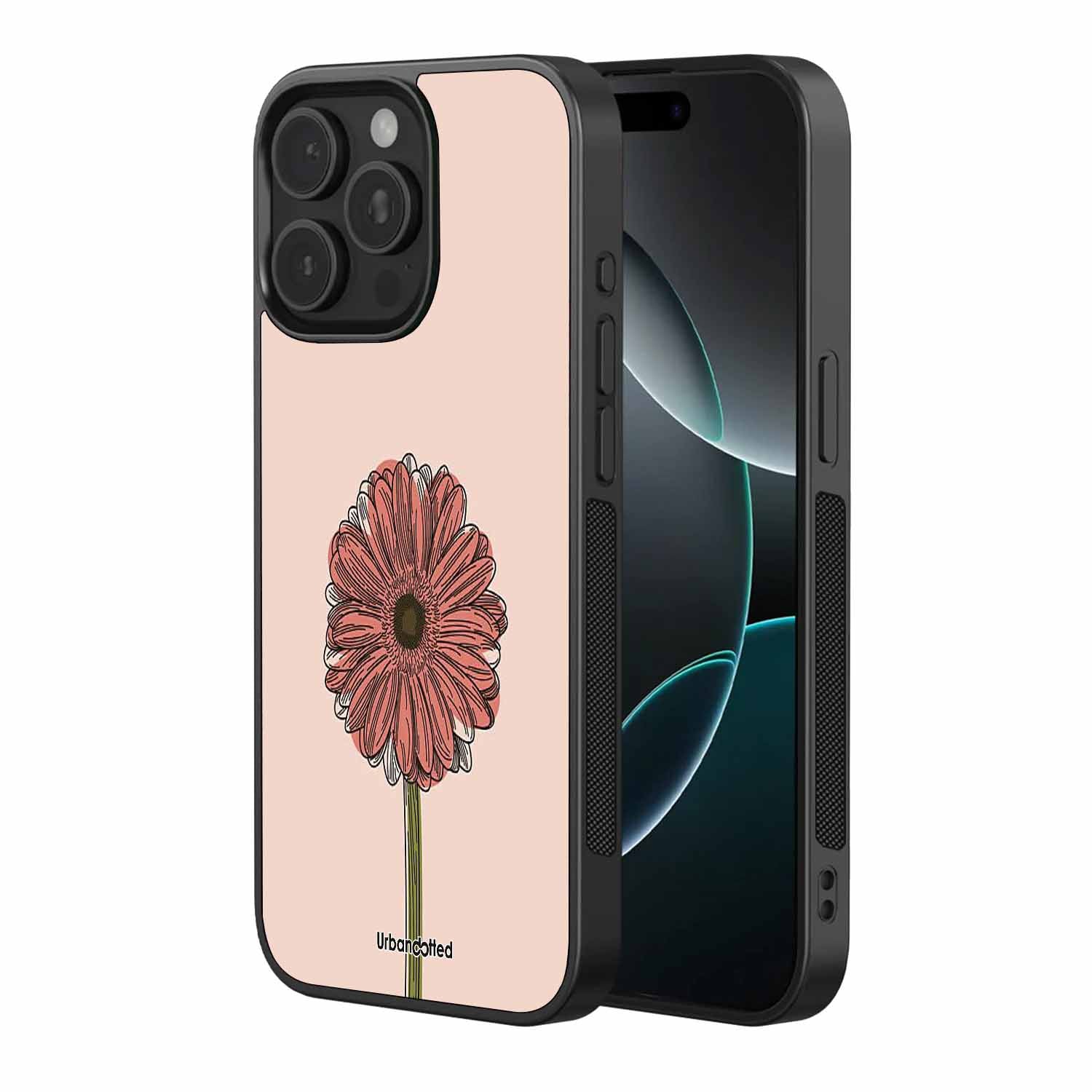 Gerbera Daisy Bloom Glass Case