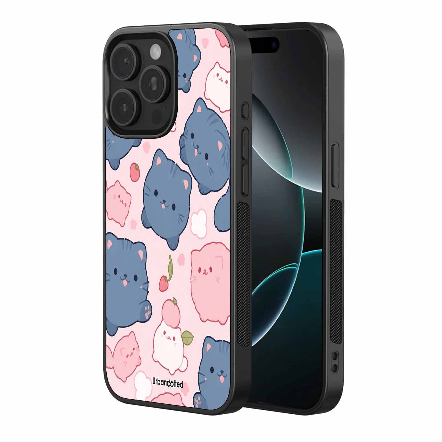 Peachy Kitty Bliss Glass Case