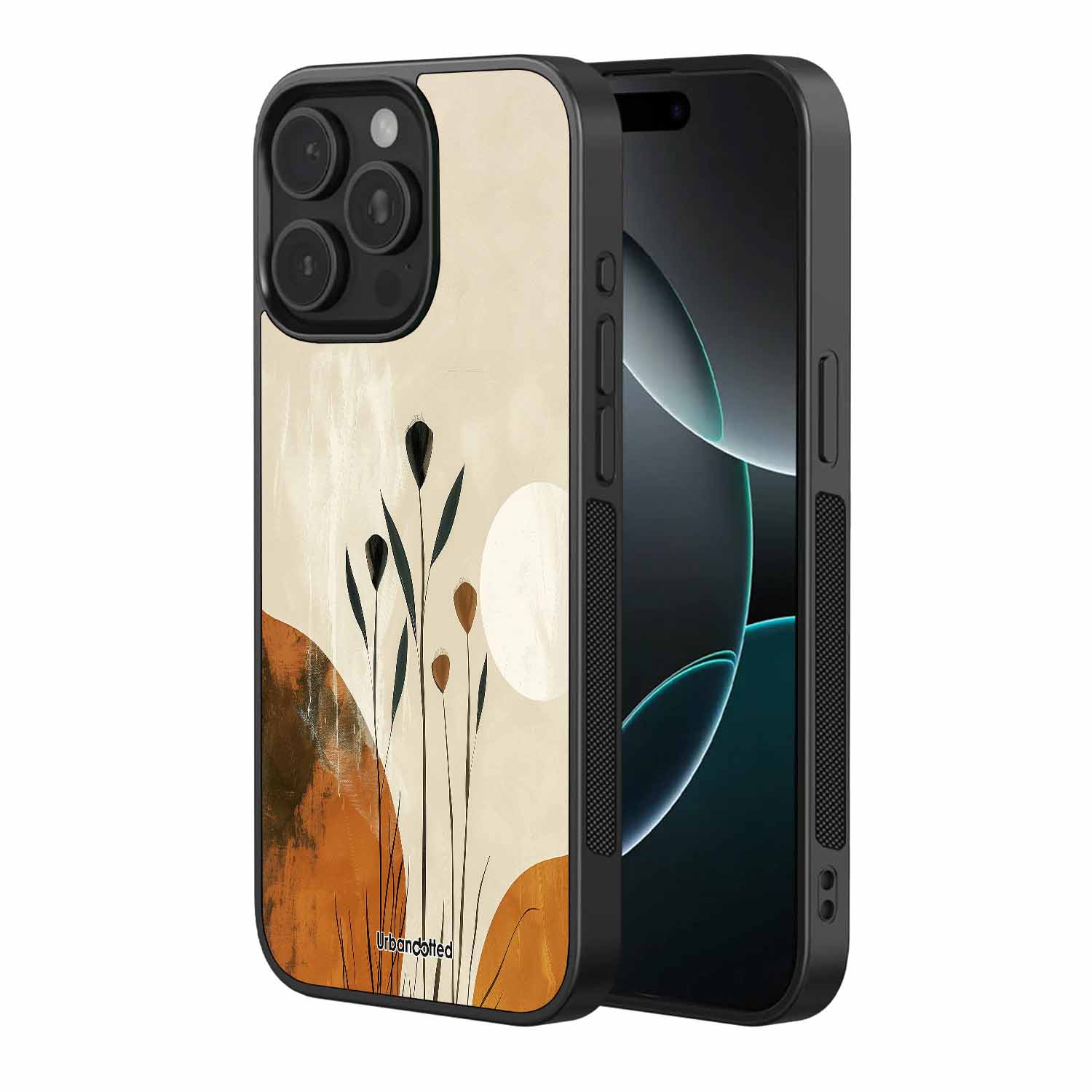 Terra Bloom Abstract Glass Case