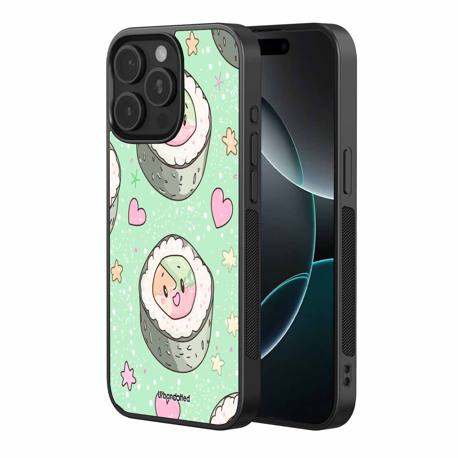 Kawaii Sushi Delight Glass Case