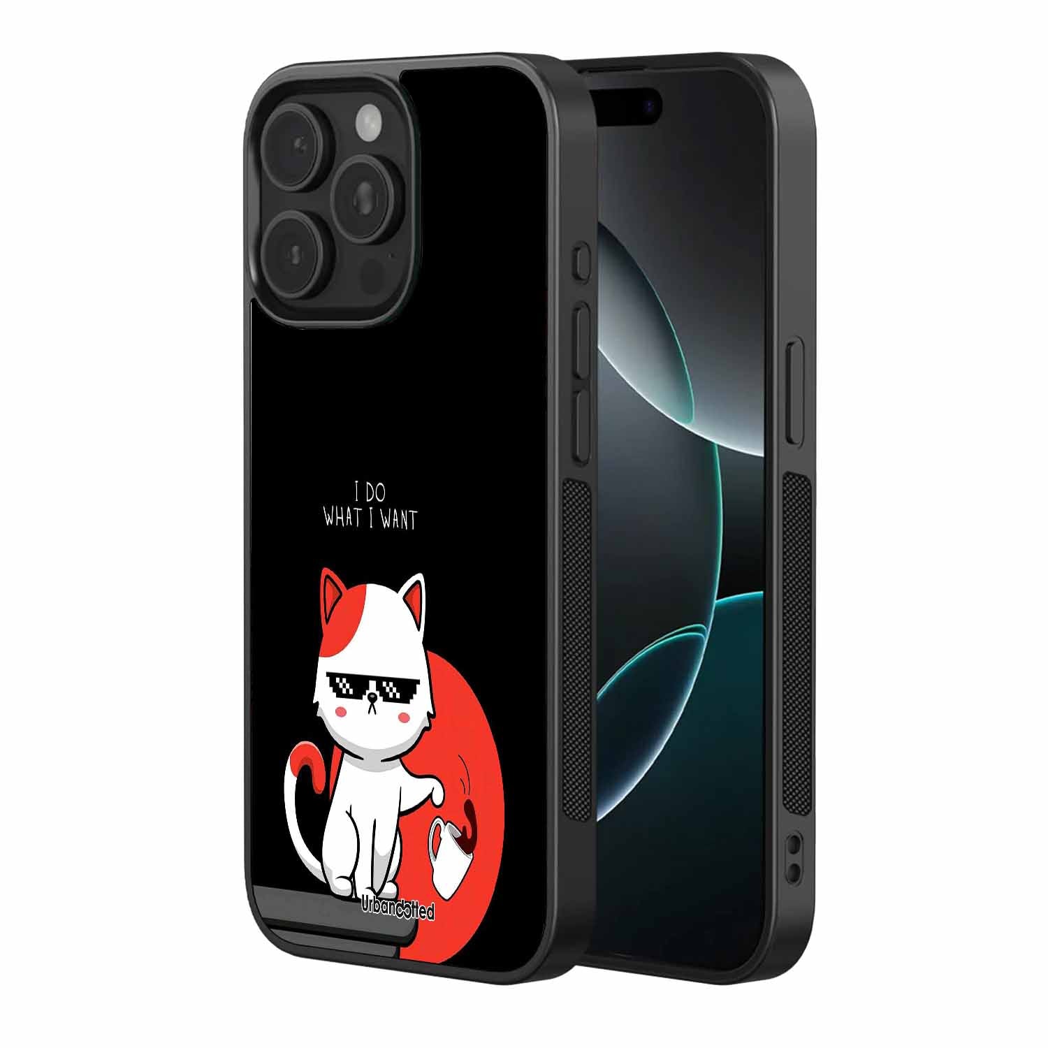 Rebel Feline Glass Case