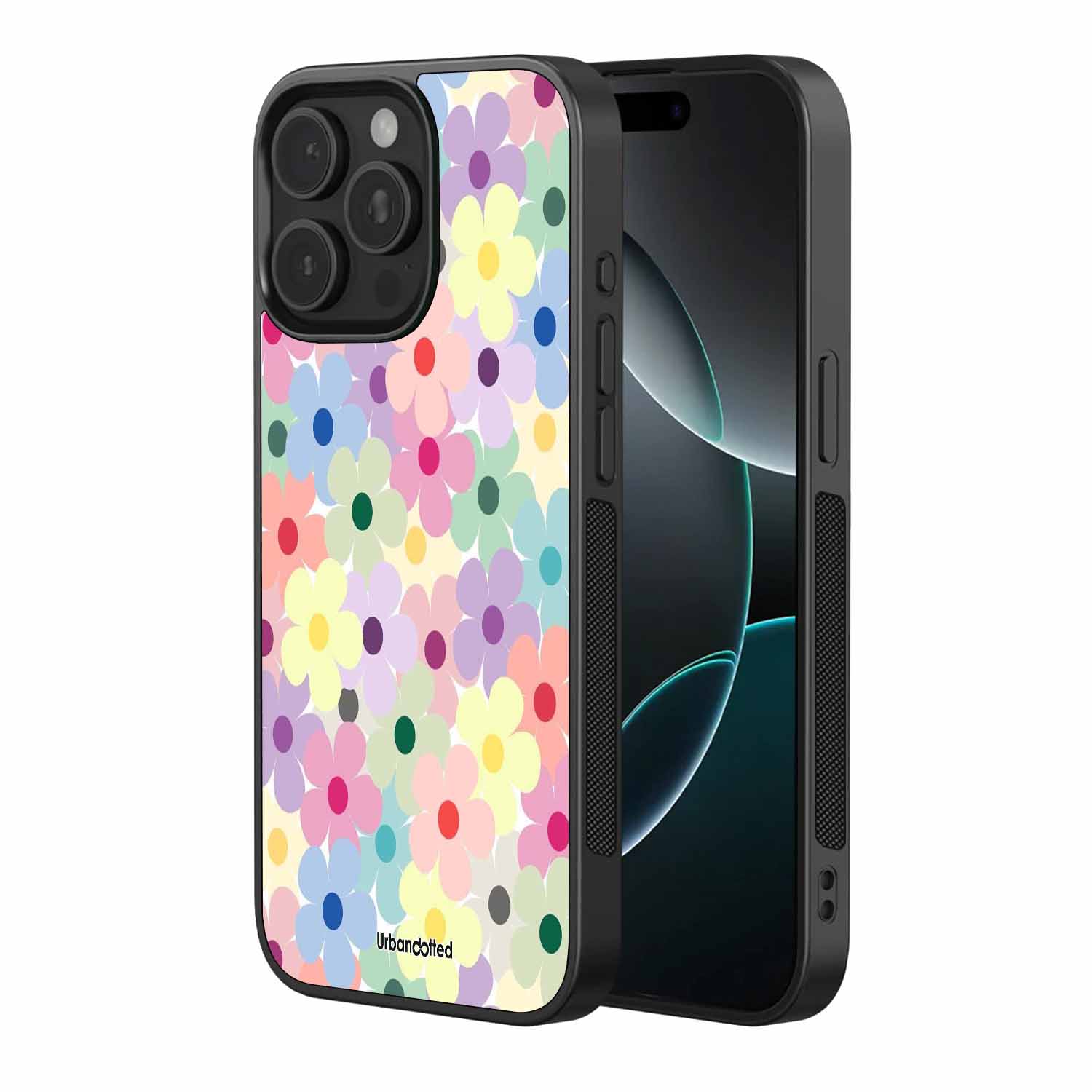 Floral Patchwork Glass Case
