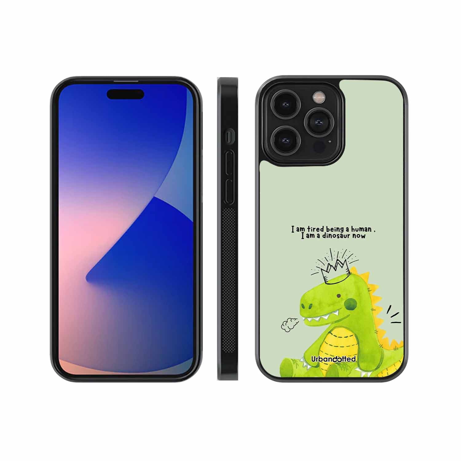 Roaring Crown Dino Glass Case